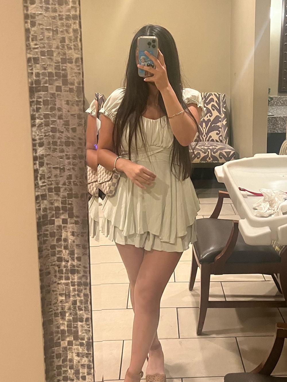 Altar’d state light green romper
